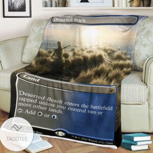 Mid 281 Deserted Beach Mtg Game Magic The Gathering Blanket