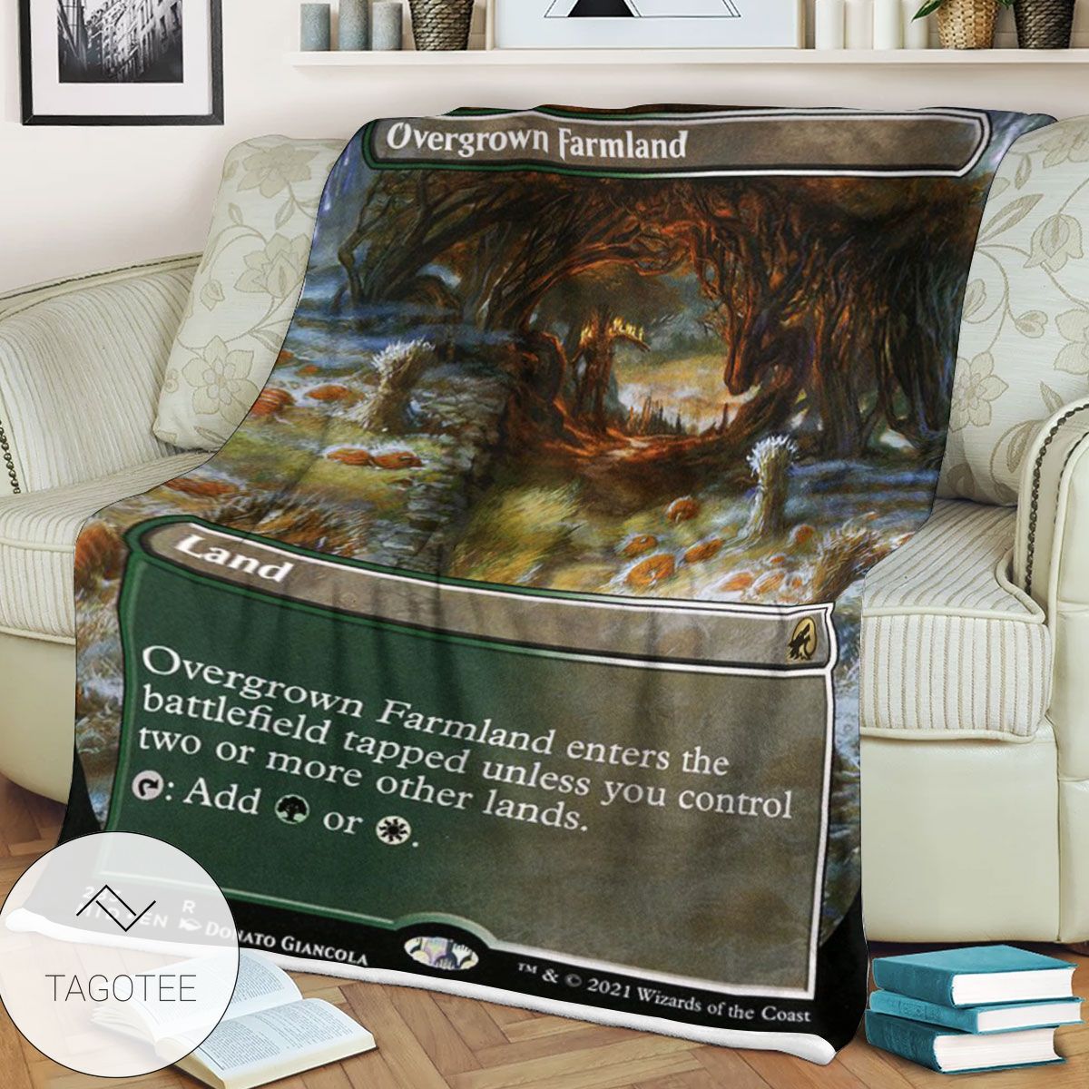 Mid 283 Overgrown Farmland Mtg Game Magic The Gathering Blanket Mid 283 Overgrown Farmland Mtg Game Magic The Gathering Blanket