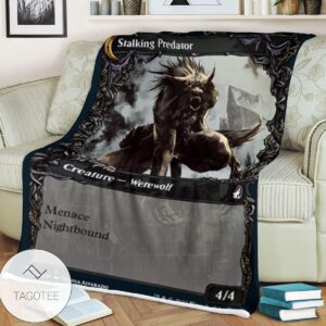 Mid 291 Stalking Predator Mtg Game Magic The Gathering Blanket