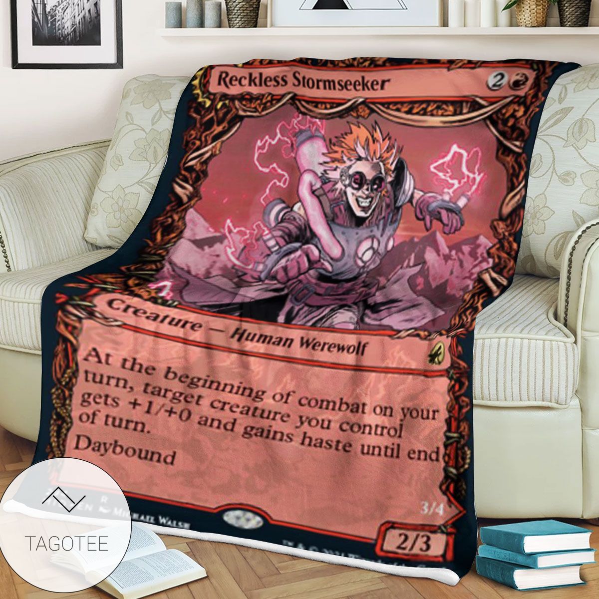 Mid 294 Reckless Stormseeker Mtg Game Magic The Gathering Blanket Mid 294 Reckless Stormseeker Mtg Game Magic The Gathering Blanket
