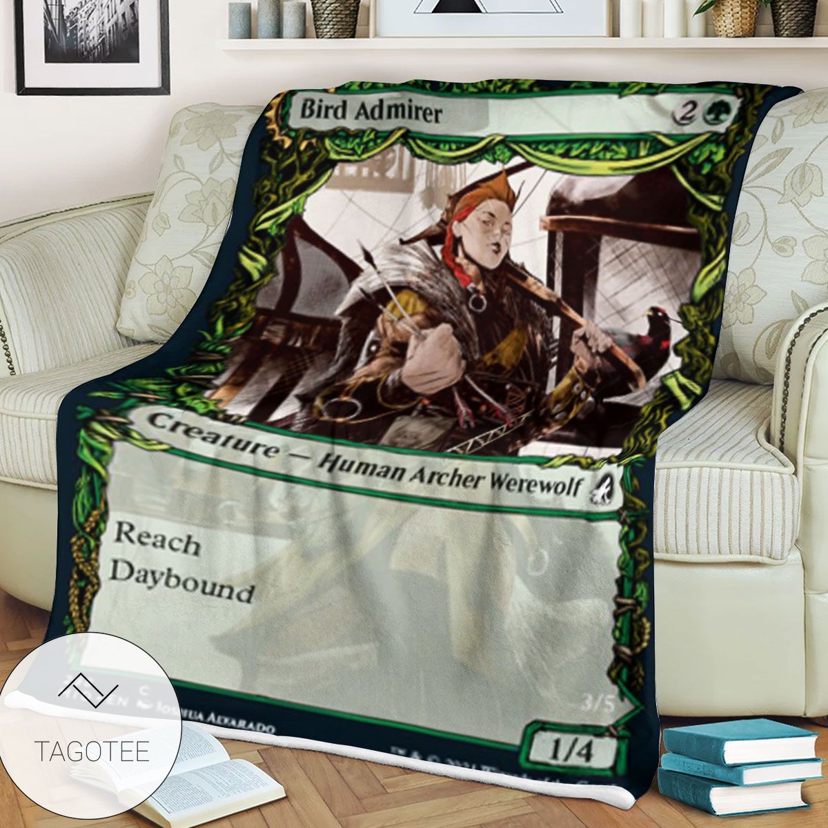 Mid 298 Bird Admirer Mtg Game Magic The Gathering Blanket Mid 298 Bird Admirer Mtg Game Magic The Gathering Blanket