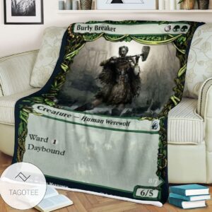 Mid 299 Burly Breaker Mtg Game Magic The Gathering Blanket