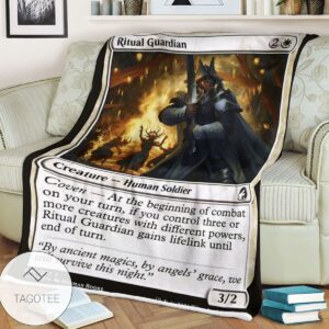 Mid 30 Ritual Guardian Mtg Game Magic The Gathering Blanket
