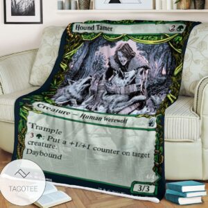 Mid 302 Hound Tamer Mtg Game Magic The Gathering Blanket