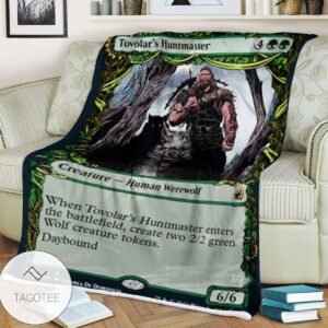 Mid 306 Tovolar S Huntmaster Mtg Game Magic The Gathering Blanket