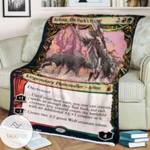 Mid 307 Arlinn The Pack S Hope Mtg Game Magic The Gathering Blanket