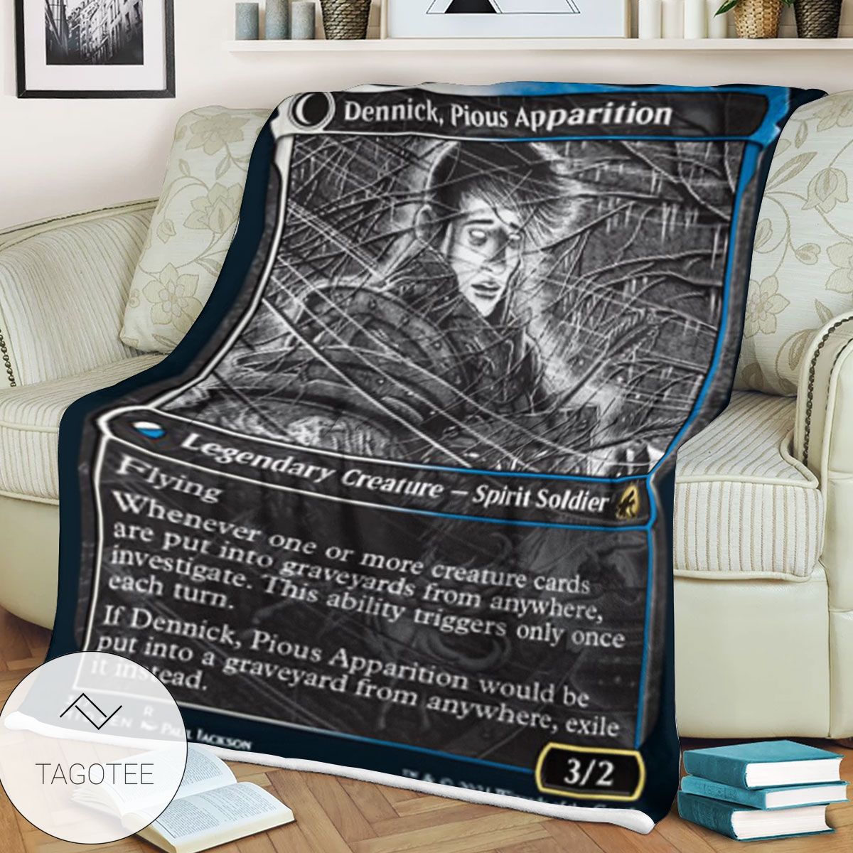 Mid 317 Dennick Pious Apparition Mtg Game Magic The Gathering Blanket Mid 317 Dennick Pious Apparition Mtg Game Magic The Gathering Blanket