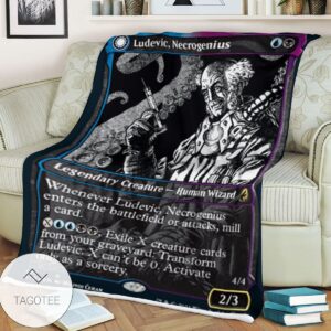 Mid 320 Ludevic Necrogenius Mtg Game Magic The Gathering Blanket