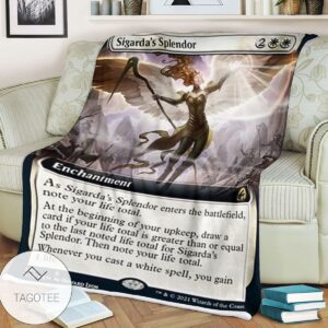 Mid 330 Sigarda S Splendor Mtg Game Magic The Gathering Blanket