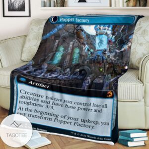Mid 339 Poppet Factory Mtg Game Magic The Gathering Blanket
