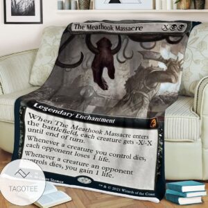 Mid 348 The Meathook Massacre Mtg Game Magic The Gathering Blanket