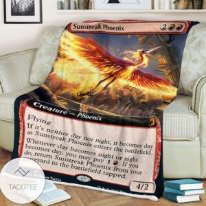 Mid 359 Sunstreak Phoenix Mtg Game Magic The Gathering Blanket