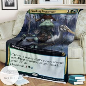 Mid 369 Croaking Counterpart Mtg Game Magic The Gathering Blanket