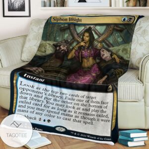 Mid 375 Siphon Insight Mtg Game Magic The Gathering Blanket