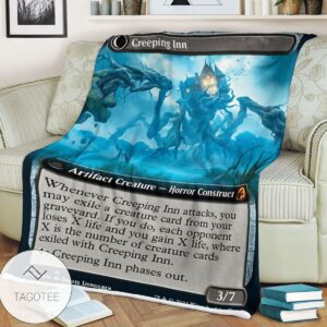 Mid 379 Creeping Inn Mtg Game Magic The Gathering Blanket