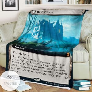 Mid 379 Hostile Hostel Mtg Game Magic The Gathering Blanket