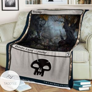 Mid 382 Swamp Mtg Game Magic The Gathering Blanket