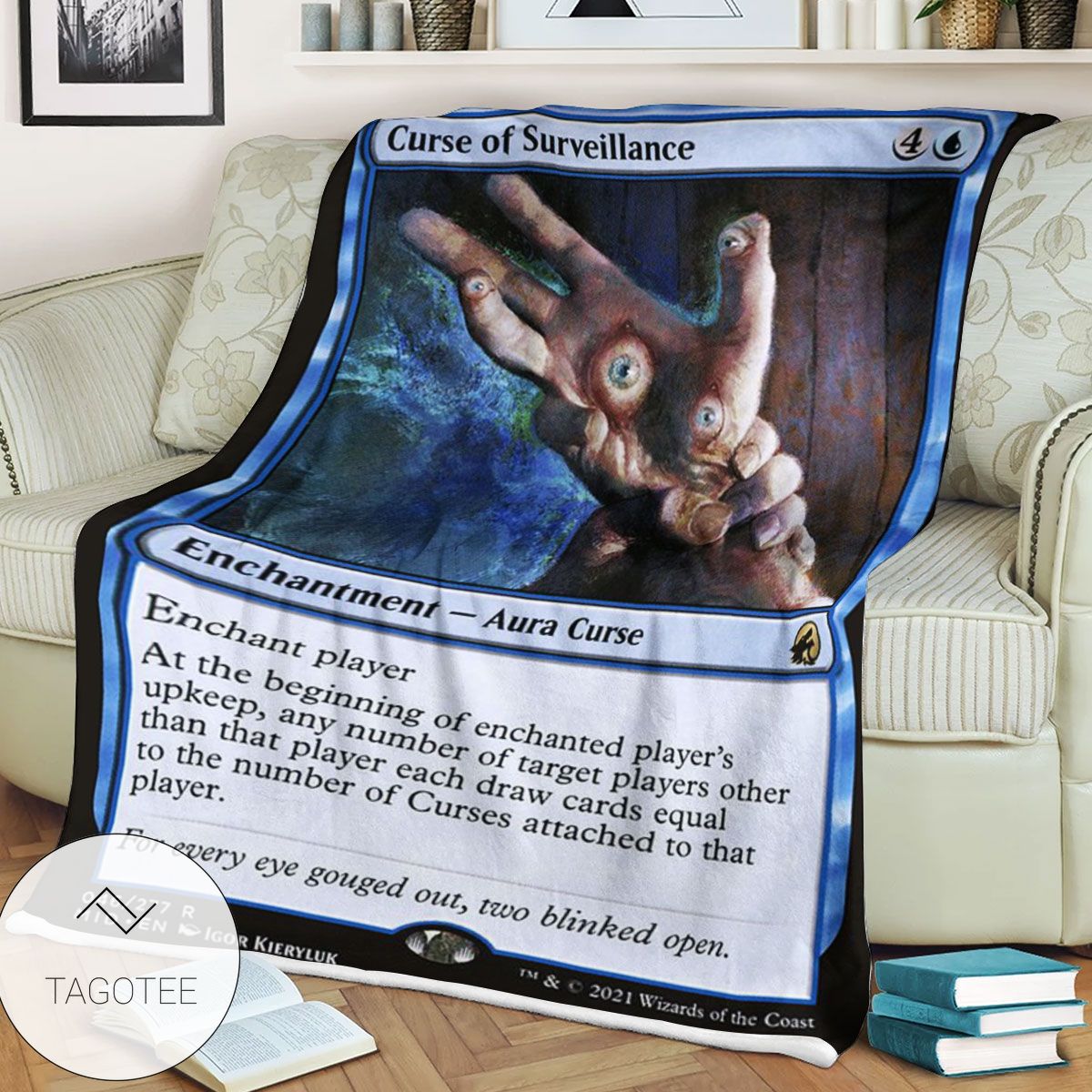 Mid 46 Curse Of Surveillance Mtg Game Magic The Gathering Blanket Mid 46 Curse Of Surveillance Mtg Game Magic The Gathering Blanket