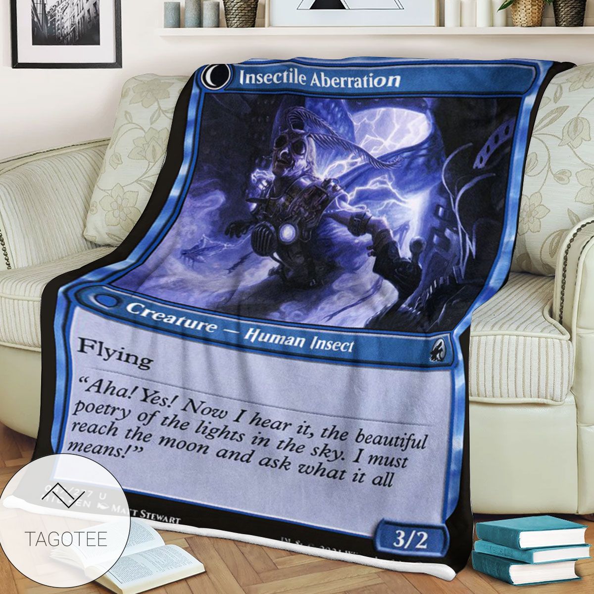 Mid 47 Insectile Aberration Mtg Game Magic The Gathering Blanket Mid 47 Insectile Aberration Mtg Game Magic The Gathering Blanket