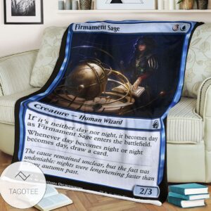Mid 53 Firmament Sage Mtg Game Magic The Gathering Blanket