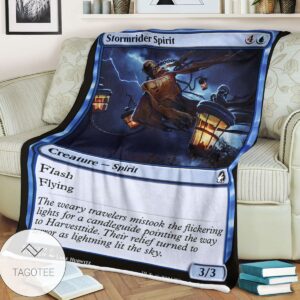 Mid 79 Stormrider Spirit Mtg Game Magic The Gathering Blanket