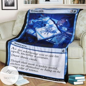 Mid 83 Vivisection Mtg Game Magic The Gathering Blanket
