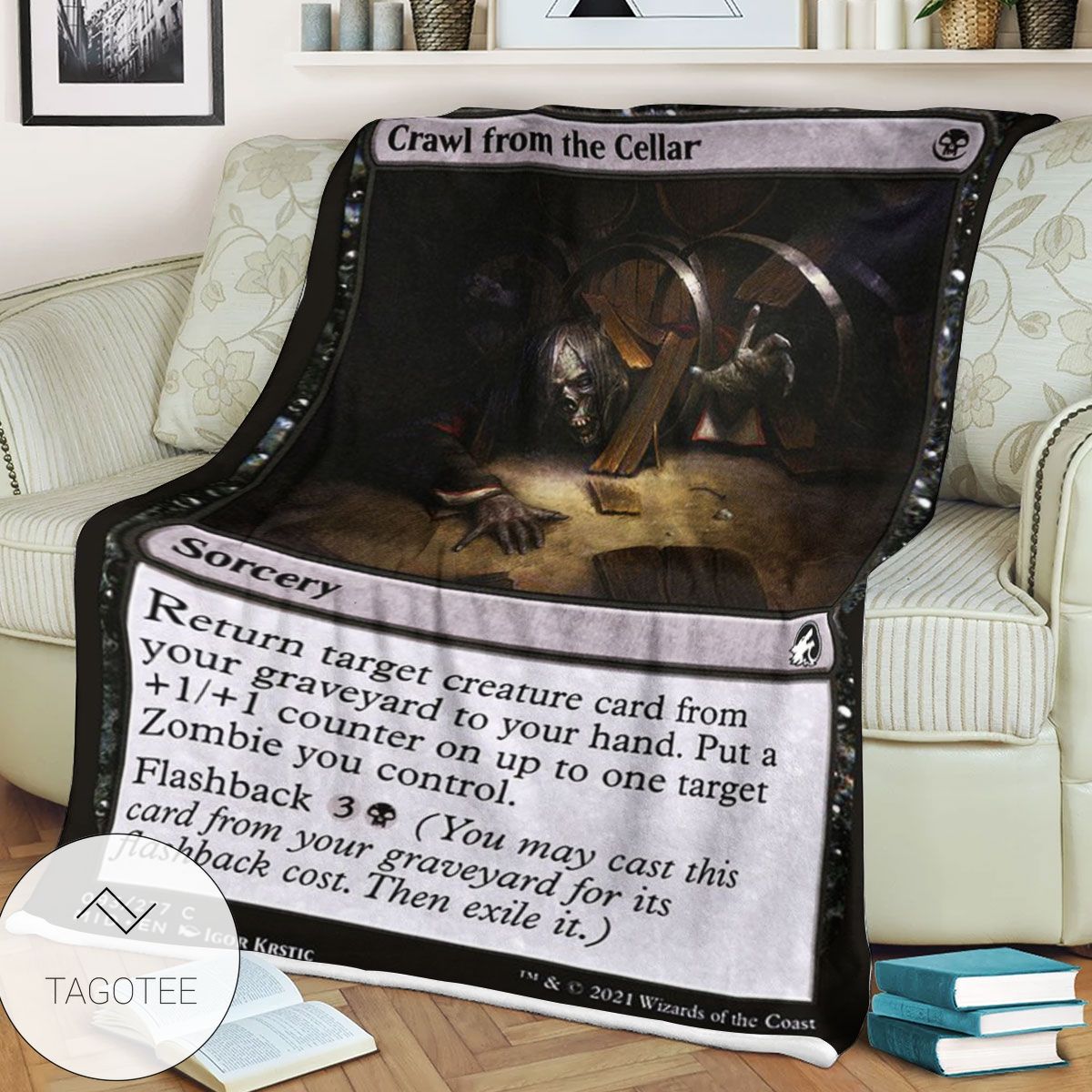 Mid 93 Crawl From The Cellar Mtg Game Magic The Gathering Blanket Mid 93 Crawl From The Cellar Mtg Game Magic The Gathering Blanket