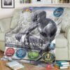 Mighty Morphin Black Power Ranger Custom Soft Blanket