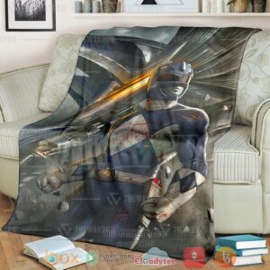 Mighty Morphin Power Rangers Blue Ranger Custom Soft Blanket