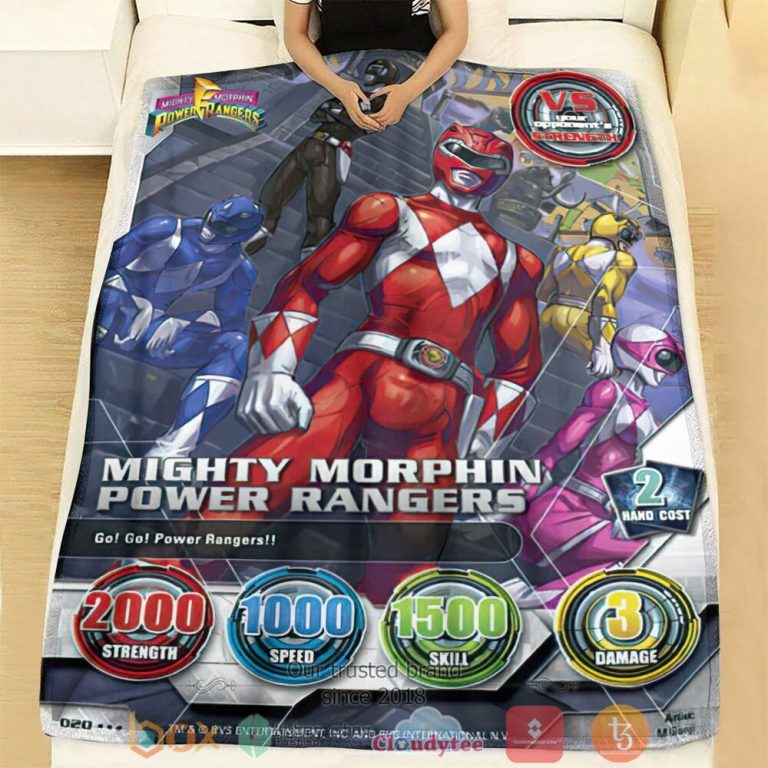Mighty-Morphin-Power-Rangers-Custom-Soft-Blanket-1