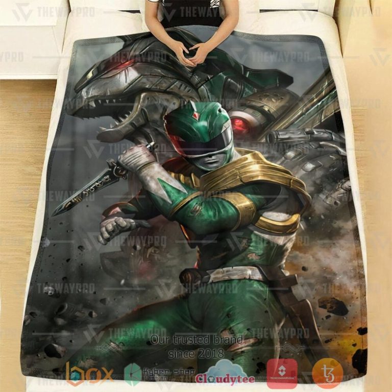 Mighty-Morphin-Power-Rangers-Green-Ranger-Custom-Soft-Blanket-1