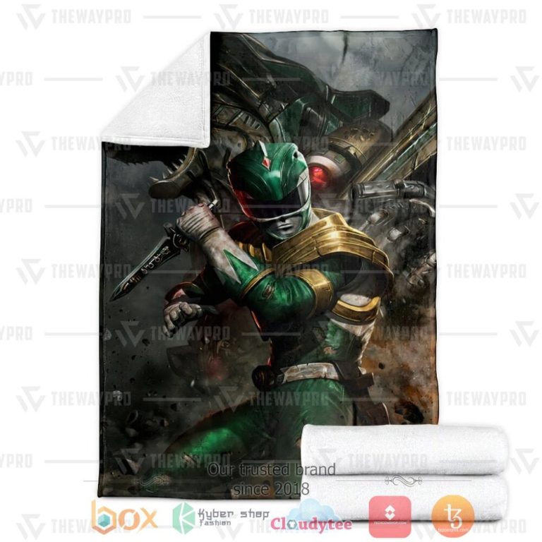 Mighty-Morphin-Power-Rangers-Green-Ranger-Custom-Soft-Blanket-2