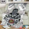 Mighty Morphin Power Rangers Its Morphin Time Black Custom Soft Blanket