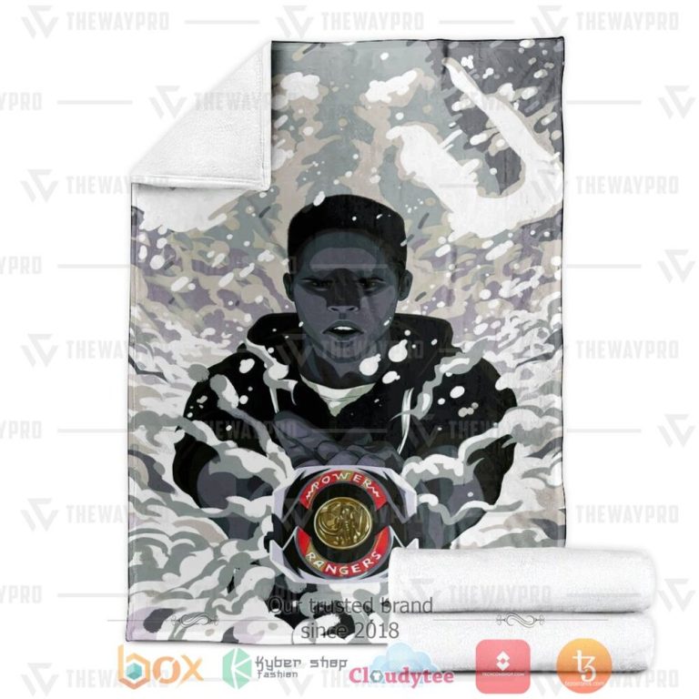 Mighty-Morphin-Power-Rangers-ItS-Morphin-Time-Black-Custom-Soft-Blanket-2