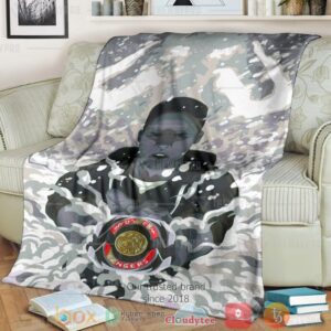 Mighty Morphin Power Rangers Its Morphin Time Black Custom Soft Blanket