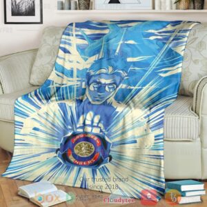 Mighty Morphin Power Rangers Its Morphin Time Blue Custom Soft Blanket