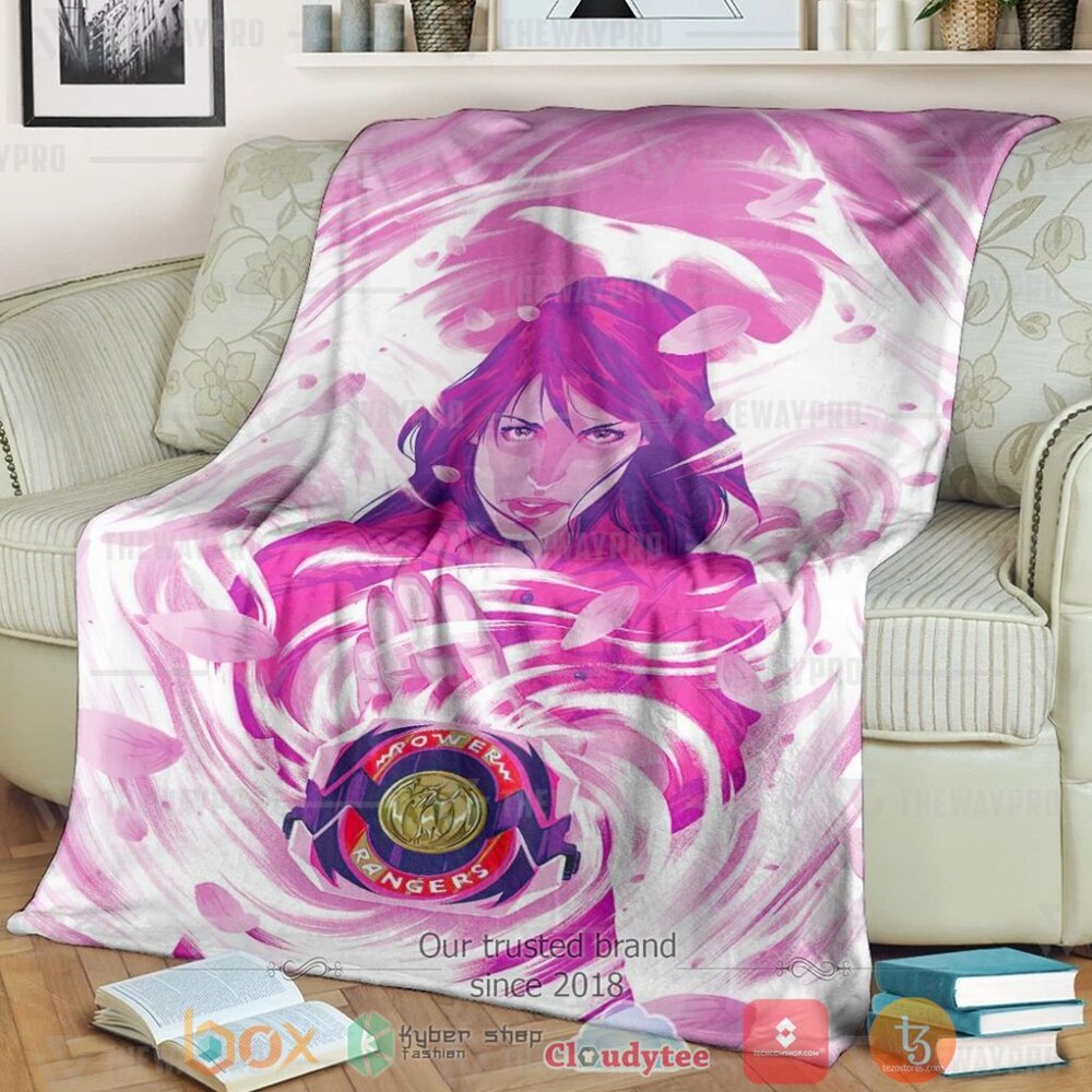 Mighty Morphin Power Rangers Its Morphin Time Pink Custom Soft Blanket Mighty Morphin Power Rangers Its Morphin Time Pink Custom Soft Blanket