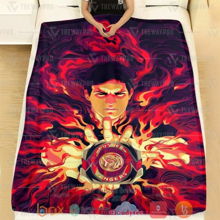 Mighty-Morphin-Power-Rangers-ItS-Morphin-Time-Red-Custom-Soft-Blanket-1