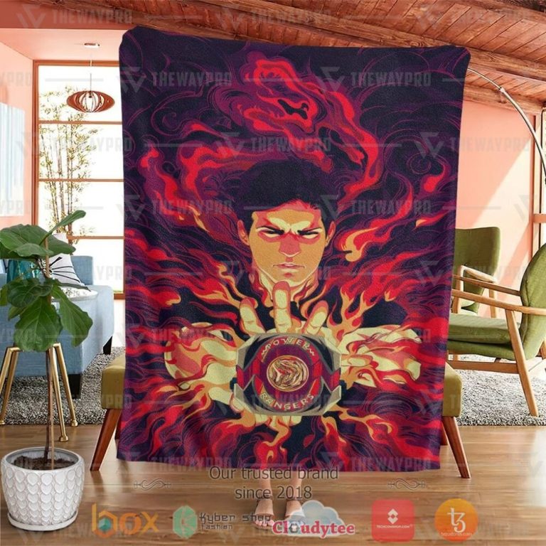 Mighty-Morphin-Power-Rangers-ItS-Morphin-Time-Red-Custom-Soft-Blanket-3