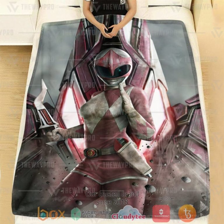 Mighty-Morphin-Power-Rangers-Pink-Ranger-Custom-Soft-Blanket-1