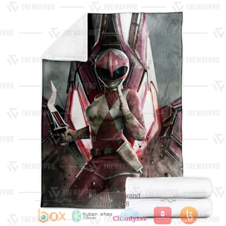 Mighty-Morphin-Power-Rangers-Pink-Ranger-Custom-Soft-Blanket-2