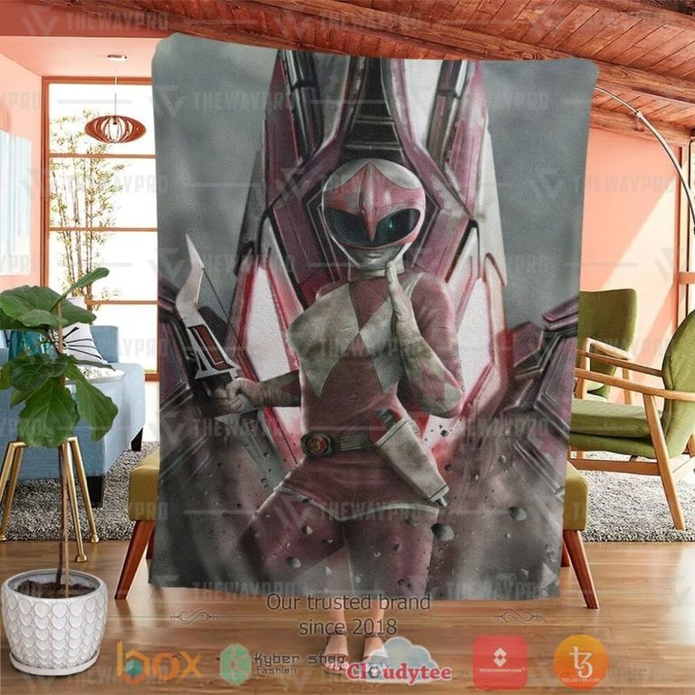 Mighty-Morphin-Power-Rangers-Pink-Ranger-Custom-Soft-Blanket-3