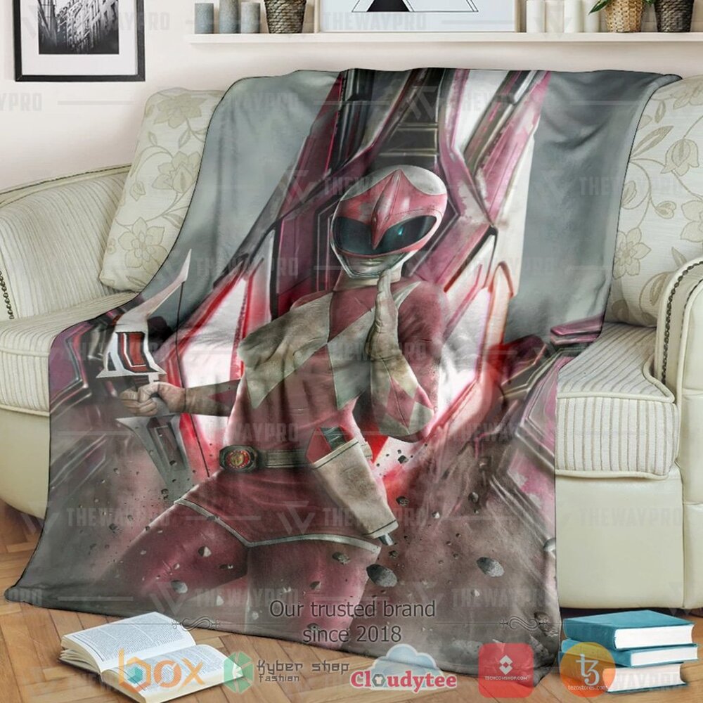 Mighty Morphin Power Rangers Pink Ranger Custom Soft Blanket Mighty Morphin Power Rangers Pink Ranger Custom Soft Blanket