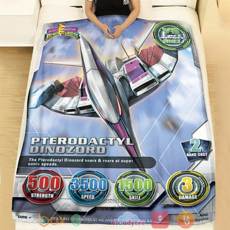 Mighty-Morphin-Power-Rangers-Pterodactyl-Custom-Soft-Blanket-1