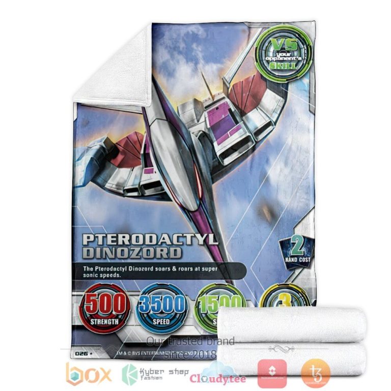 Mighty-Morphin-Power-Rangers-Pterodactyl-Custom-Soft-Blanket-2