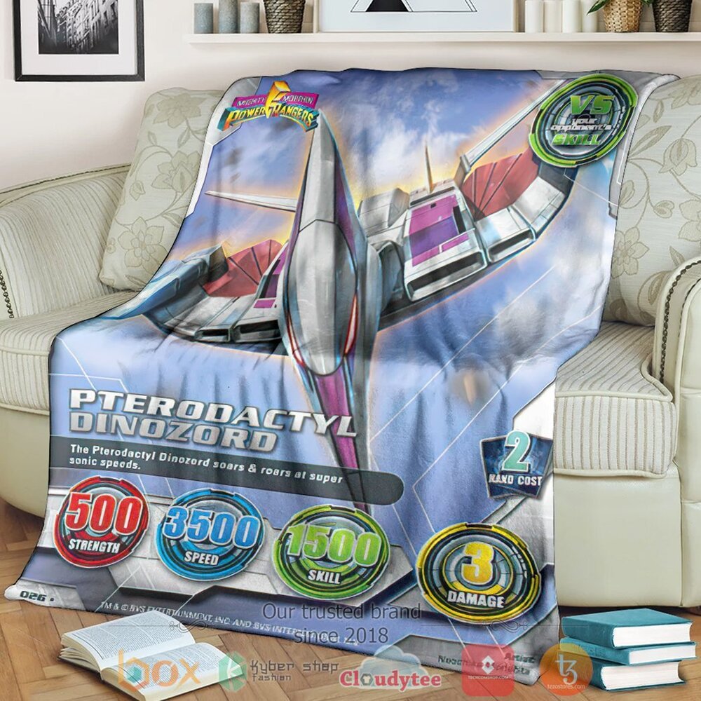 Mighty Morphin Power Rangers Pterodactyl Custom Soft Blanket Mighty Morphin Power Rangers Pterodactyl Custom Soft Blanket