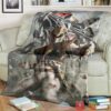 Mighty Morphin Power Rangers White Ranger Custom Soft Blanket