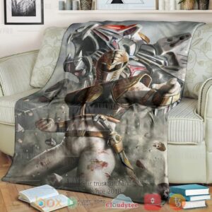 Mighty Morphin Power Rangers White Ranger Custom Soft Blanket