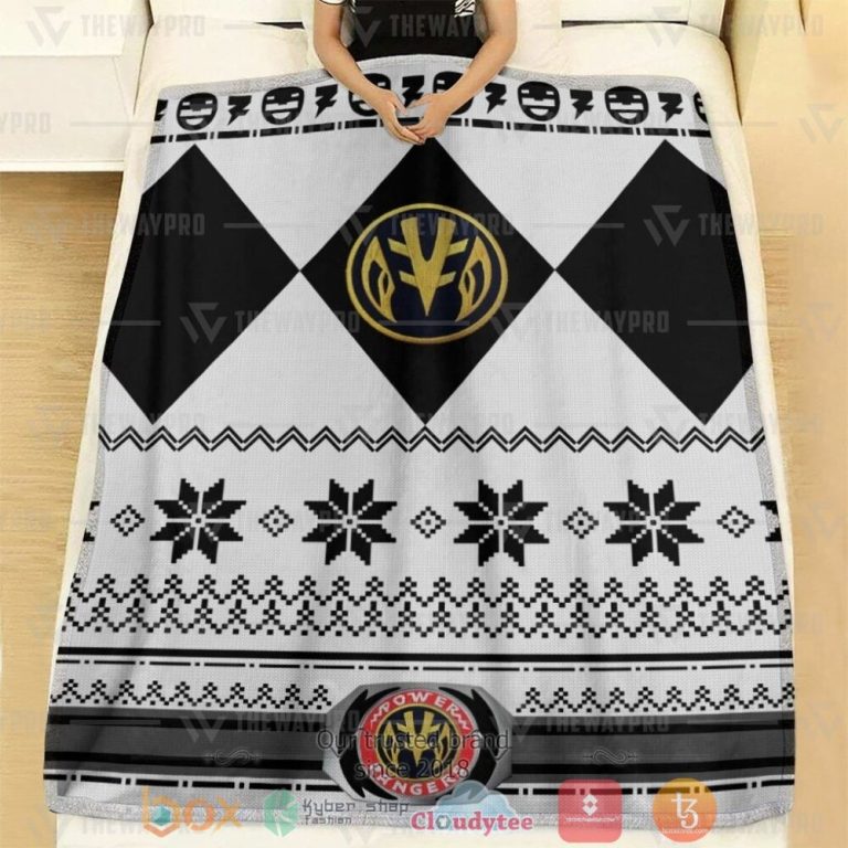 Mighty-Morphin-White-Power-Rangers-Ugly-Christmas-Custom-Soft-Blanket-1