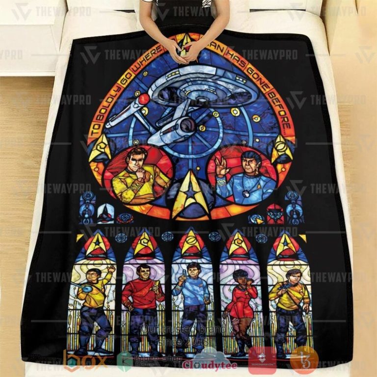 Movie-St-Stained-Glass-Custom-Soft-Blanket-1